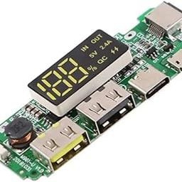 Pro3D 18650 5V 2.4A Lithium Battery Digital Display Charging Module with Dual USB Display Booster Module-50
