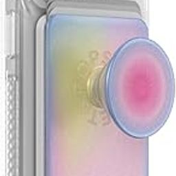 PopSockets Phone Wallet with Phone Grip & Expanding Kickstand, Phone Card Holder, Magnetic Ring for iPhone and Android Included, Wallet Compatible with MagSafe® - Aura-11