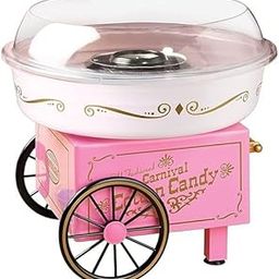 Hebezon, Mini Sweet Automatic Cotton Candy Machine, Mini Marshmallow Trolley Creative Gift Party, 10 Bamboo Sticks + Sugar Spoon, Electric Smooth Sweet Maker, (Pack Of 1) Pink and White-image-22