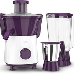 Philips Juicer Mixer Grinder HL7567/01 500 Watt with 2 Jars- 1 Blend & Carry Jar & 1 SS Multipurpose Jar (Aubergine/Purple)-16
