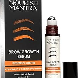 Nourish Mantra Brow Growth Serum | eyelash serum for Brow and lash Hairs Growth, volume & Thickness | Formulated with Redensyl, Biotin, Peptides & Amino Acids | 100% Eye Safe & Fragrance Free - 10 ml-70