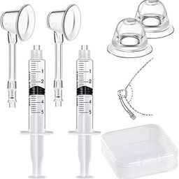Inverted Nipple Puller 2 PC Nipple Aspirator Corrector Women Nipple Suckers for Flat Nipples, Soft Silicone Suction for Natural Nipple Shaping For Women-image-98
