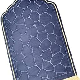 MYADDICTION Islamic Muslim Prayer Rug Flannel Carpet Soft 25.5x45inch for Kids Men Women Style G-image-17
