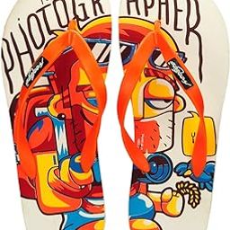 Men's EVA Flat Casual Slippers - Photographer (White)-image-97