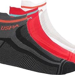 Mens Cotton Ankle Length Striped Es006 Socks - Pack Of 3, Assorted-image-32