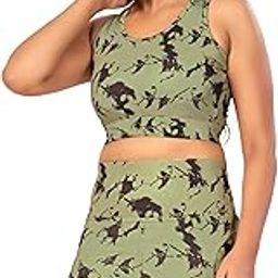 Activewear Shorts Top for Women Gymwear | High Waist Yoga Shorts and Top Set for Workout | Running Cycling Shorts and Top Set-picture-48