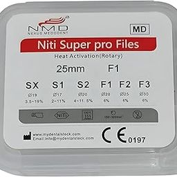 NMD Nexus Medodent Dental Golden Super NiTi Rotary Files (25MM,F2) (Orange) (Pack Of 6 Pcs)-image-34
