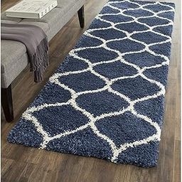 Heaven World Modern Fluffy Anti-Slip Polyester Large Shaggy Carpet for Living Room, Bedside, Hallway, Guest Room (Blue Ivory, 2x3 Feet)-image-20