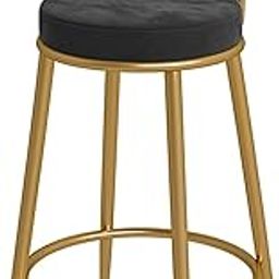 Lavish Craft Velvet Bar Stool with Backrest & Footrest – Modern Bar Chair for Kitchen Counter, Home Bar, Dining Area – Comfortable High Chair for Adults, Stylish Bar Stool for Home (Black, 65 CM)-image-8