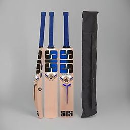 SIS SAINISTARS Wood Full Size Popular Cricket Bat for Soft Tennis with Bat Cover, Multicolor Blue-image-49