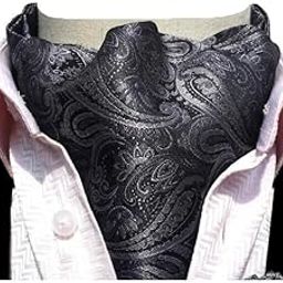 Men's Ascot Paisley Floral Jacquard Woven Gift Cravat Tie-image-5