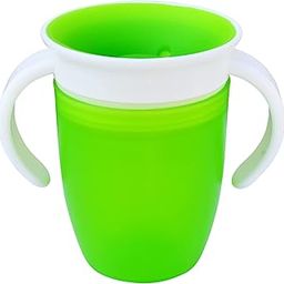 THE LITTLE LOOKERS Leak Proof/Spill Proof Transition Training Sipper/ 360 degree Sippy Cups with handles | Easy to Grip Miracle Cups for toddlers/kids/Children 207 ml/ 7 oz. (Green)-1