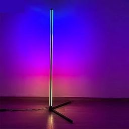 1927 Modern LED Corner Floor Lamp with Double LED Light, Remote Control, Mobile App, Timer, Music Sync Mic, DIY Assembly, and Adjustable Height - Perfect for Living Room, Bedroom, and More-41