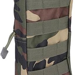 Aeoss Outdoor Phone Carrying Case Zippered Bag Waist Pack Tactical Military Molle Outdoor Camping Backpack Attached Bag (CAMO-Green)-7