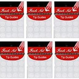 DIY French Tip Guide Manicure Nail Art Decorations Round Form Fringe Sticker Stencil (Pack of 10) (Style 4)-image-92