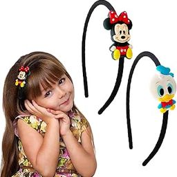 Cartoon Hairbands For Baby Girls Mikki mouse Hair Band Hair Accessories baby kids headbands (Pack of 2/Multicolor)-52
