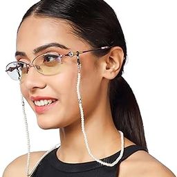 vision Unisex Adult Beads Eyeglass Holder Strap Cord | New Chain Adjust on Sunglasses | Anti-slip Retainer Lanyard String Eyewear Frame | Specs Mask Chains-image-15