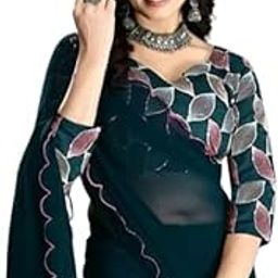 Kaushal Textiles Present Georgette Saree for Women with Matching Blouse Piece | Saree for Wedding-image-55
