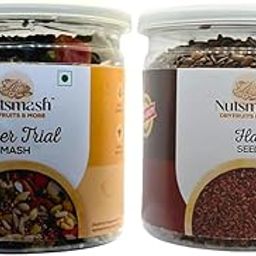 Nutsmash Healthy Dehydrated Fruits Combo of Super Trail Mix 200G & Flax-200G-image-20