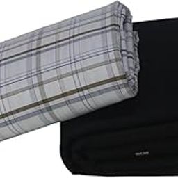 Clothing Quick Style Men's Unstitched Poly Cotton Shirt and Trouser Fabric Set - Gift Pack (Assorted color-Any color color combinations possible)-image-68