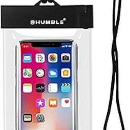 HUMBLE Universal Waterproof Phone Case, IPX8-Rated, Fits Smartphones Up to 7.2" Ideal for Beach, Swimming and Boating, with Adjustable Lanyard for Underwater Photography & Video Recording–Transparent-image-91