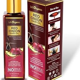 LA Organo Red Onion Hair Oil For Complete Hair Solution For All Hair Types, 200ml-image-53