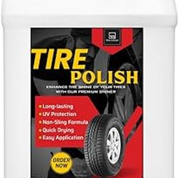 Tyre Polish 5 L Gives Lustrous Dark, Long Lasting Super Black Shine - Non-Greasy and No Sling Formulation-image-57