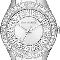 Harlowe Analog White Dial Women's Watch-MK4708-image-58