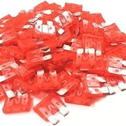 ERH India (Pack of 100) 40 Amp Blade Fuse with Ceramic Blade Fuse Blade Fuse 40a Red Color-25