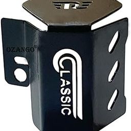 OZANGO Bike Brushed Stainless Steel Rear Brake Oil Container Guard Black Suitable for RE Reborn Classic 350-10