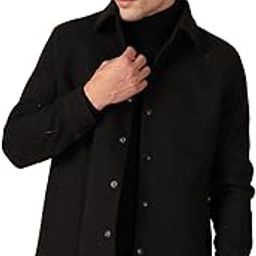 Tweed Men Solid Regular Fit Casual Single Breasted Standard Length Coat-image-34