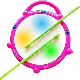 Estilo Musical Flash Drum with 3D Lights Music Baby Toy |Sound Instrument Educational Toy for Children,3 X AA Battery Operated (Not Included) | Sound Toy for Boys & Girls 3+|Made in India (Flash Drum)-9