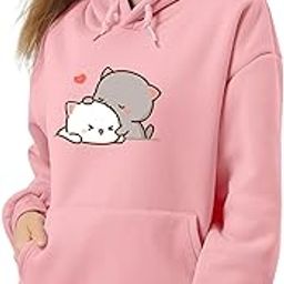 Printed Hooded Sweatshirt Hoody Full Sleeve Regular Fit Fleece Hoodie for Women-image-8