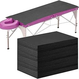 Framendino, 50 Sheet Massage Table Sheets Disposable Non-Woven Spa Bed Sheets Clear Black-image-51