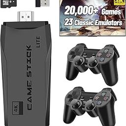Viart Creation™ Wireless Retro Game Console, Retro Game Stick with Built-in 23 Emulators, 20,000+ Games, 4k Hdmi Output, and 2.4GHz Wireless Controller, Plug and Retro Play Video Games for Tv (64 GB)-16