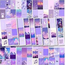 CRAFTEEZY 72 PCs Purple Stickers for Journal Notebook Page,Stickers for Project Decoration Scrapbook Sticker-12