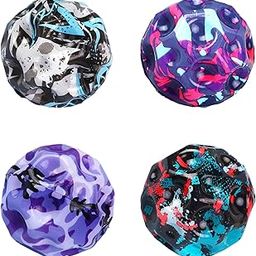 Moon Ball, Extreme High Bouncing Ball Moon Shape, Improve Hand-Eye Coordination, Easy to Grip and Catch by Athletes as a Sport Training Balls (4 Pcs)-13