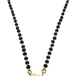 S Letter Alphabet Short Mangalsutra Designs With Blue Evil Eye Charm Pendant Gold Name Mangalsutra Design/Naam Wale Mangalsutra/Personalised Wife Husband Couple Name Mangalsutra Design (18 inch)-image-65