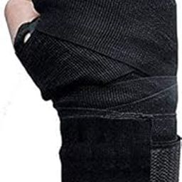 DreamPalace India Boxing Hand Wrap Boxing Mexican Stretch/Handwraps/Spandex Bands/Hand Bandage/Protectors/Muay Thai/MMA/Kick Boxing/Cross Fit/Aerobics/ (Free Size) (Black)-picture-21