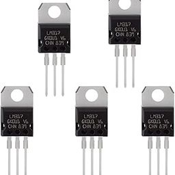 R&D LM317 Voltage Regulator IC TO-220 Adjustable Three-Terminal Regulators Field Effect Transistor Pack of 5 Pcs-23