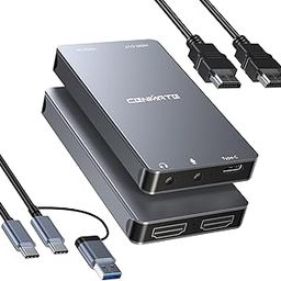 Aluminum HDMI Capture Card, USB 3.0 1080P 60FPS Audio Video Capture Card for Streaming/Gaming/Video Conference, 4K@30Hz Input & Pass-Through Capture Card for Nintendo Switch/PS5/Xbox/Camera/PC-picture-12