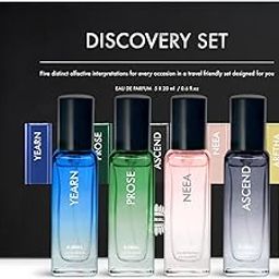 Ajmal Discovery Unisex Perfume Gift Set 5 x 20 ml for Men & Women With Yearn, Prose, Ascend, Neea & Aretha Perfume | Floral, Fruity, Fresh & Woody Long Lasting EDP Fragrance Scent-3