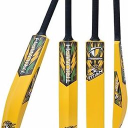 Triumph Titan Yellow Plastic Cricket Bat Full Size, Plastic Bat for Tennis Balls & Wind Balls, Plastic Bat for 15 + Years-image-23