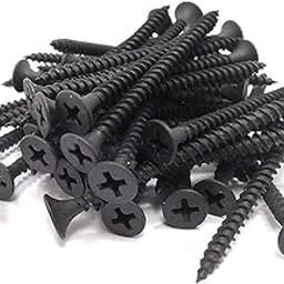 Black Dry Wall Screw for Fixing Wood, Plywood, Plasterboard,Size 50 mm / 2" inch + 1 Nos Ph2 Screw Driver Bit, Pack of 101.-17