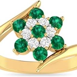 pc jeweller 18k (750) Yellow Gold and Diamond Ring for Women-picture-30