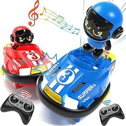bessome 2 Pack RC Cars Toys for Ages 3-4 Toddlers|Remote Control Bumper Cars Toys for Boys 6-8 Kids|Birthday Gift for 3 4 5 6 7 8 Year Old Boys & Girls-image-20