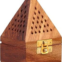 DigiRake Wooden Dhoop Stand for Pooja Room Pyramid Shaped - Sheesham Wood Sambrani Holder & Dhoop Batti Stand | Ideal for Home, Temple & Office-image-65