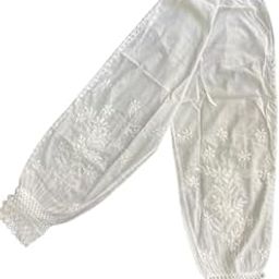 CHIKANKARI CLOSET White Rayon Afghani Salwar with Chikankari Hand Embroidery, Lace, and Elegant, Comfortable, and Perfect for Ethnic-image-45