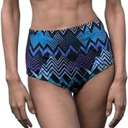 Printed Swim High Waisted Bikini Bottom, Pull-on Swimsuits, Full Coverage, Tummy Control, Bathing Suit-picture-16