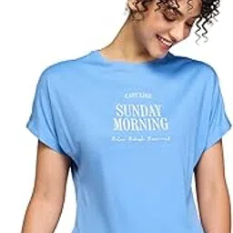 nykd Women's Graphic Relaxed Fit Sleep Top-picture-2